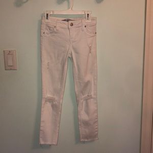 Tractr Girls white skinny jeans